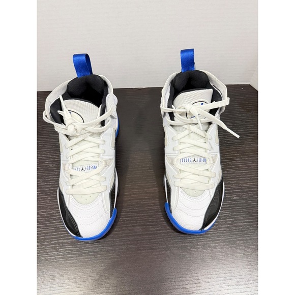 Kids Jordan Jumpman Pro Big Kids Basketball Shoes White Black Blue Size 5Y - Picture 2 of 10